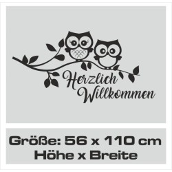 Wandaufkleber Wandtattoo Aufkleber Wand Herzlich Willkommen Schriftzug Tattoo Sprachen Herz Dekor Welcome Zuhause Home Sweet
