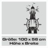 Wandaufkleber Wandtattoo Aufkleber Wand Tattoo Landschaft Berge Alpen Weg Kompass Hirsch Geweih Panorama Wandern Globus Biker