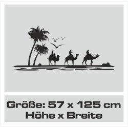 Wandaufkleber Wandtattoo Aufkleber Wand Tattoo Landschaft Berge Alpen Weg Kompass Hirsch Geweih Panorama Wandern Globus Biker