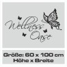 Wandaufkleber Wandtattoo Aufkleber Wand Tattoo Bad Wellness Oase Lounge Relax Spa Erholung Delphin Wasser Meer Blumen Ranke