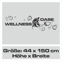 Wandaufkleber Wandtattoo Aufkleber Wand Tattoo Bad Wellness Oase Lounge Relax Spa Erholung Delphin Wasser Meer Blumen Ranke