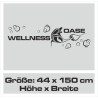 Wandaufkleber Wandtattoo Aufkleber Wand Tattoo Bad Wellness Oase Lounge Relax Spa Erholung Delphin Wasser Meer Blumen Ranke
