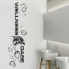 Wandaufkleber Wandtattoo Aufkleber Wand Tattoo Bad Wellness Oase Lounge Relax Spa Erholung Delphin Wasser Meer Blumen Ranke