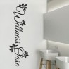 Wandaufkleber Wandtattoo Aufkleber Wand Tattoo Bad Wellness Oase Lounge Relax Spa Erholung Delphin Wasser Meer Blumen Ranke