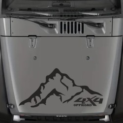 Aufkleber Auto Offroad 4x4 Safari Gelände Allrad Landschaft Hirsch Bär Off Road Safari Berge extreme Hirsch Jäger Angler