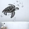 Wandaufkleber Wandtattoo Aufkleber Wand Tattoo Bad Wellness Oase Lounge Relax Spa Erholung Delphin Wasser Meer Blumen Ranke