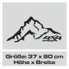 Aufkleber Auto Offroad 4x4 Safari Gelände Allrad Landschaft Hirsch Bär Off Road Safari Berge extreme Hirsch Jäger Angler
