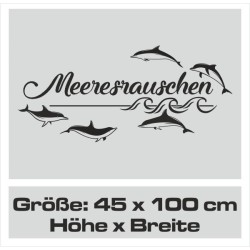 Wandaufkleber Wandtattoo Aufkleber Wand Tattoo Bad Wellness Oase Lounge Relax Spa Erholung Delphin Wasser Meer Blumen Ranke