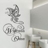 Wandaufkleber Wandtattoo Aufkleber Wand Tattoo Bad Wellness Oase Lounge Relax Spa Erholung Delphin Wasser Meer Blumen Ranke