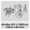 Wandaufkleber Wandtattoo Aufkleber Wand Tattoo Bad Wellness Oase Lounge Relax Spa Erholung Delphin Wasser Meer Blumen Ranke