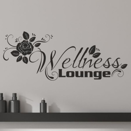 Wandaufkleber Wandtattoo Aufkleber Wand Tattoo Bad Wellness Oase Lounge Relax Spa Erholung Delphin Wasser Meer Blumen Ranke