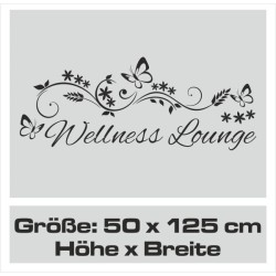 Wandaufkleber Wandtattoo Aufkleber Wand Tattoo Bad Wellness Oase Lounge Relax Spa Erholung Delphin Wasser Meer Blumen Ranke