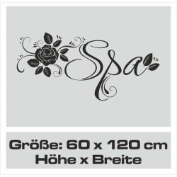 Wandaufkleber Wandtattoo Aufkleber Wand Tattoo Bad Wellness Oase Lounge Relax Spa Erholung Delphin Wasser Meer Blumen Ranke