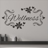 Wandaufkleber Wandtattoo Aufkleber Wand Tattoo Bad Wellness Oase Lounge Relax Spa Erholung Delphin Wasser Meer Blumen Ranke