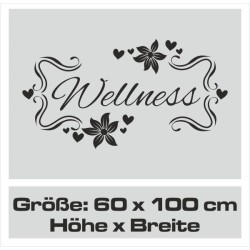 Wandaufkleber Wandtattoo Aufkleber Wand Tattoo Bad Wellness Oase Lounge Relax Spa Erholung Delphin Wasser Meer Blumen Ranke