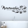 Wandaufkleber Wandtattoo Aufkleber Wand Tattoo Bad Wellness Oase Lounge Relax Spa Erholung Delphin Wasser Meer Blumen Ranke