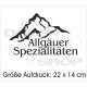 Schürzen KOCH & GRILL  Berge Allgäuer Spezialitäten Textildruck