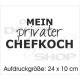 Schürzen KOCH & GRILL Grillschürze Kochschürze "Mein privater Chefkoch"