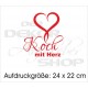 Schürzen KOCH & GRILL Grillschürze Kochschürze "Koch mit Herz"