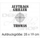 Schürzen KOCH & GRILL Grillschürze Kochschürze Auftragskiller GRILLER + Name