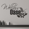 Wandaufkleber Wandtattoo Aufkleber Wand Tattoo Bad Wellness Oase Lounge Relax Spa Erholung Delphin Wasser Meer Blumen Ranke