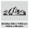 Wandaufkleber Wandtattoo Aufkleber Wand Tattoo Landschaft Berge Alpen Weg Kompass Hirsch Geweih Panorama Wandern Globus Biker