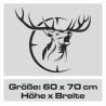 Aufkleber Auto Offroad 4x4 Safari Gelände Allrad Landschaft Hirsch Bär Off Road Safari Berge extreme Hirsch Jäger Angler