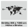 Wandaufkleber Wandtattoo Aufkleber Wand Tattoo Landschaft Berge Alpen Weg Kompass Hirsch Geweih Panorama Wandern Globus Biker