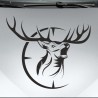 Aufkleber Auto Offroad 4x4 Safari Gelände Allrad Landschaft Hirsch Bär Off Road Safari Berge extreme Hirsch Jäger Angler