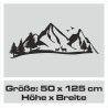 Wandaufkleber Wandtattoo Aufkleber Wand Tattoo Landschaft Berge Alpen Weg Kompass Hirsch Geweih Panorama Wandern Globus Biker