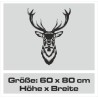 Aufkleber Auto Offroad 4x4 Safari Gelände Allrad Landschaft Hirsch Bär Off Road Safari Berge extreme Hirsch Jäger Angler