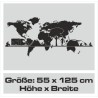 Wandaufkleber Wandtattoo Aufkleber Wand Tattoo Landschaft Berge Alpen Weg Kompass Hirsch Geweih Panorama Wandern Globus Biker