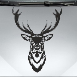 Aufkleber Auto Offroad 4x4 Safari Gelände Allrad Landschaft Hirsch Bär Off Road Safari Berge extreme Hirsch Jäger Angler