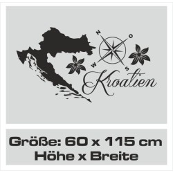 Wandaufkleber Wandtattoo Aufkleber Wand Tattoo Landschaft Berge Alpen Weg Kompass Hirsch Geweih Panorama Wandern Globus Biker