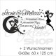 Kinder Wandaufkleber  Wandtattoo Aufkleber +2 Namen Fee Elfe Mond Sterne  Wandtattoo