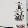 Aufkleber Wohnmobil Wohnwagen Reise Camping Auto Reisemobil Möwe Meer Kompass Globus Strand Palme Urlaub Spruch Familie Zuhause