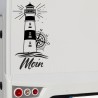 Aufkleber Wohnmobil Wohnwagen Reise Camping Auto Reisemobil Möwe Meer Kompass Globus Strand Palme Urlaub Spruch Familie Zuhause