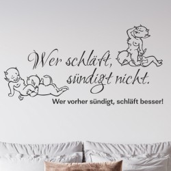 Wandaufkleber Wandtattoo Träume Dreams Traumfänger Feder Teufel Teufelchen Liebe Sex Leidenschaft Schriftzüge Feder Engel