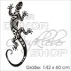 Gecko Echse Salamander Echse Tattoo Sticker Aufkleber Wandtattoo Wandaufkleber