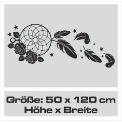 Wandaufkleber Wandtattoo Träume Dreams Traumfänger Feder Teufel Teufelchen Liebe Sex Leidenschaft Schriftzüge Feder Engel