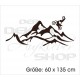 Wohnzimmer Landschaft Berge Alpen Wild  Motorrad Motorcross Bike Panorama  Aufkleber Dekor Wandtattoo Wandaufkleber