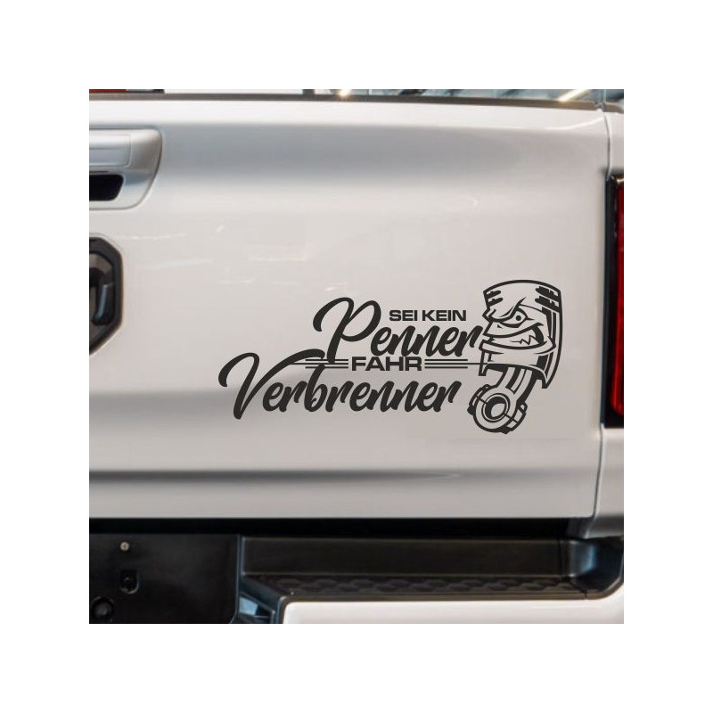 Aufkleber Auto Car Style Tattoo Fun Spruch Verbrenner Penner Kolben Diesel Benzin - kein Strom Elektro - E Aufkleber Auto Car Style Tattoo Fun Spruch Verbrenner Penner Kolben Diesel Benzin - kein Strom Elektro - E