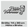 Aufkleber Auto Car Style Tattoo Fun Spruch Verbrenner Penner Kolben Diesel Benzin - kein Strom Elektro - E