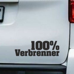 Aufkleber Auto Car Style Tattoo Fun Spruch Verbrenner Penner Kolben Diesel Benzin - kein Strom Elektro - E