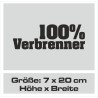 Aufkleber Auto Car Style Tattoo Fun Spruch Verbrenner Penner Kolben Diesel Benzin - kein Strom Elektro - E