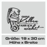Aufkleber Auto Car Style Tattoo Fun Spruch Verbrenner Penner Kolben Diesel Benzin - kein Strom Elektro - E
