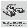Aufkleber Auto Car Style Tattoo Fun Spruch Verbrenner Penner Kolben Diesel Benzin - kein Strom Elektro - E