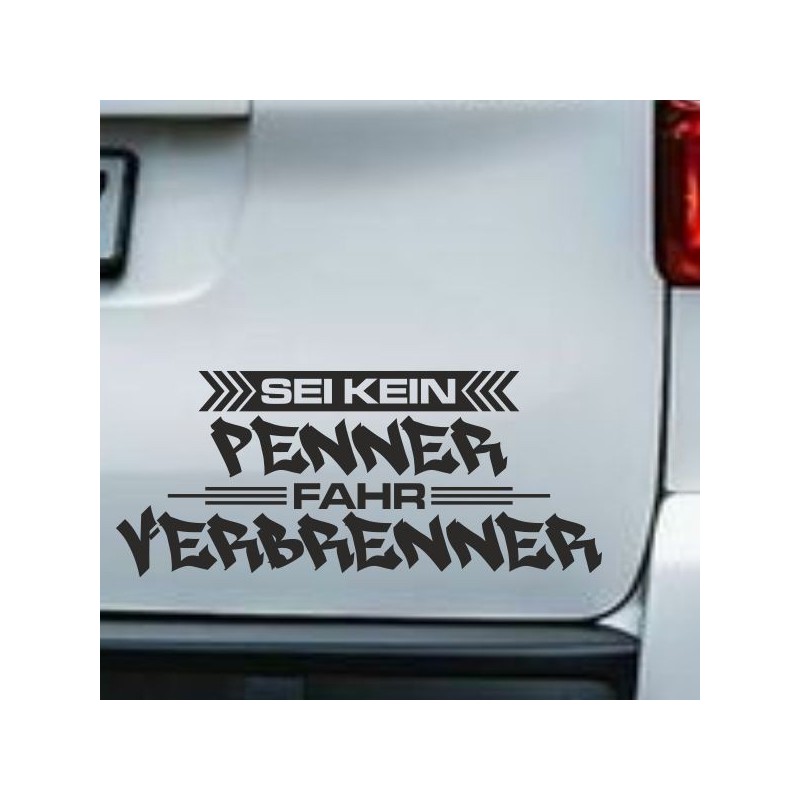Aufkleber Auto Car Style Tattoo Fun Spruch Verbrenner Penner Kolben Diesel Benzin - kein Strom Elektro - E Aufkleber Auto Car Style Tattoo Fun Spruch Verbrenner Penner Kolben Diesel Benzin - kein Strom Elektro - E