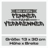 Aufkleber Auto Car Style Tattoo Fun Spruch Verbrenner Penner Kolben Diesel Benzin - kein Strom Elektro - E