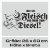 Aufkleber Auto Car Style Tattoo Fun Spruch Verbrenner Penner Kolben Diesel Benzin - kein Strom Elektro - E